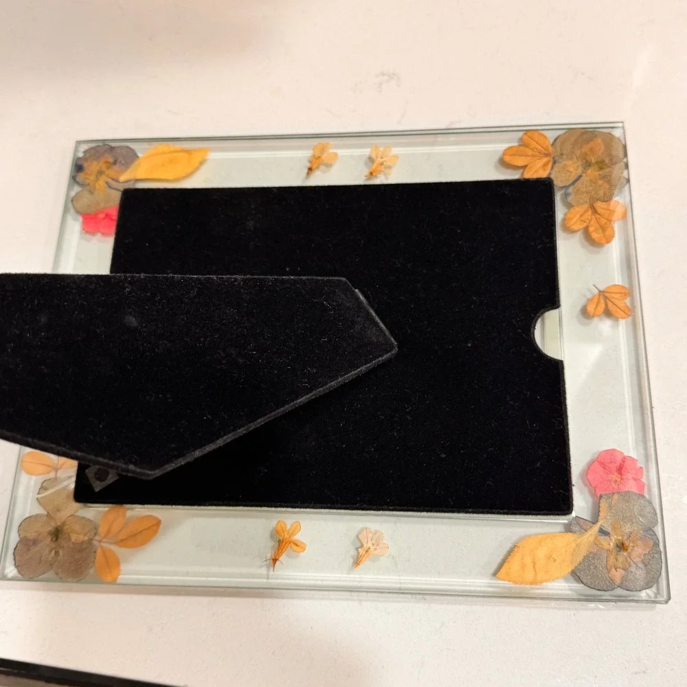 Handmade Pressed Flower‎ Resin Photo Frame 5.5